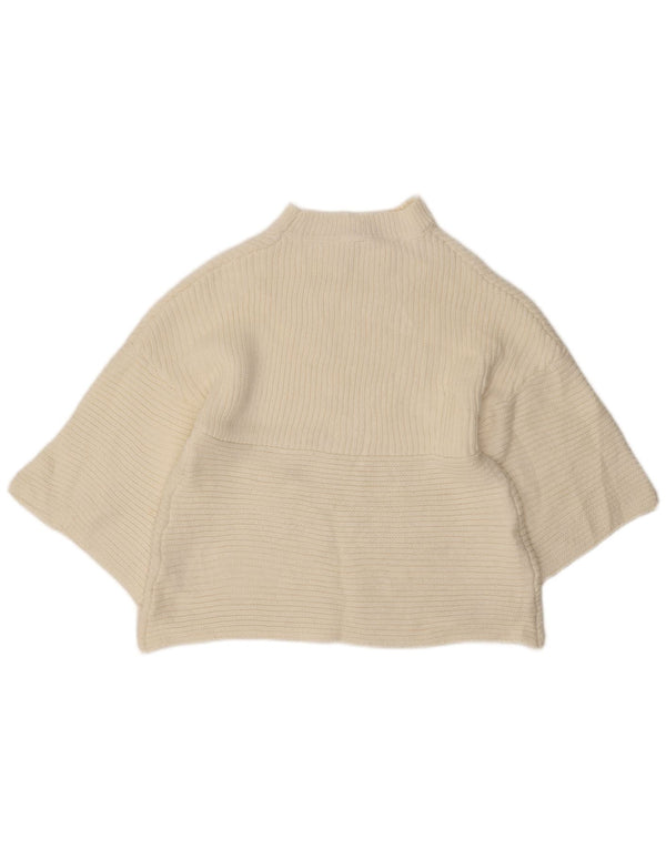 Cooper Dame 3/4 ærmet Turtle Neck sweater UK 8 Small White
