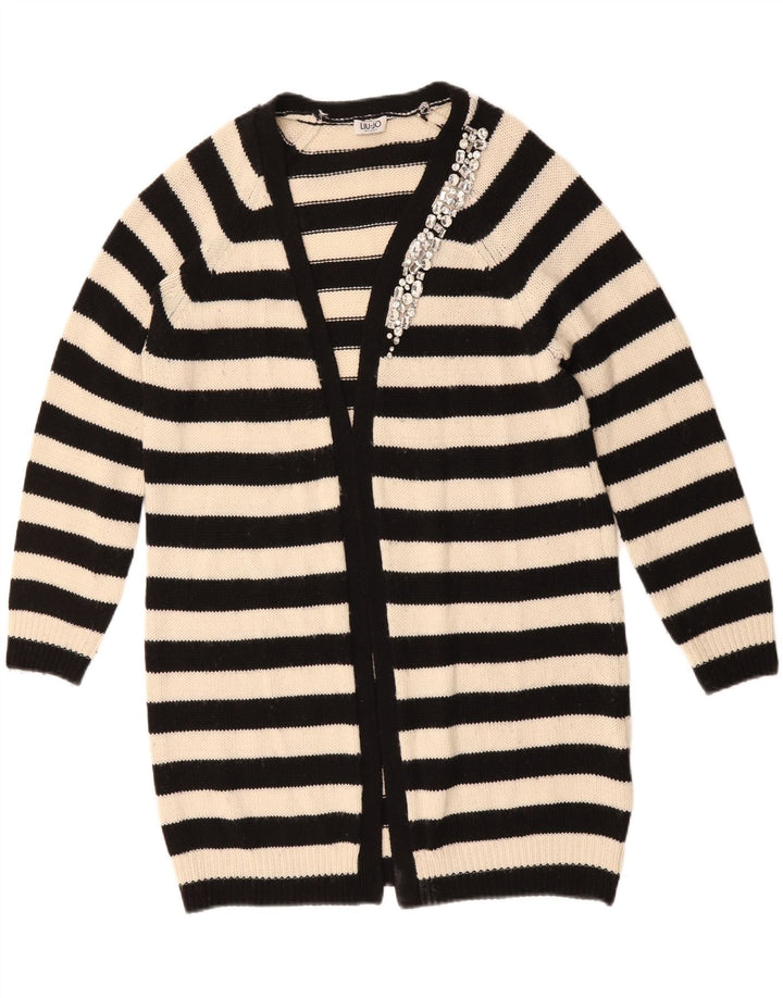 LIU JO Womens Oversized Longline Cardigan Sweater UK 16 Large White Vintage Liu Jo and Second-Hand Liu Jo from Messina Hembry 