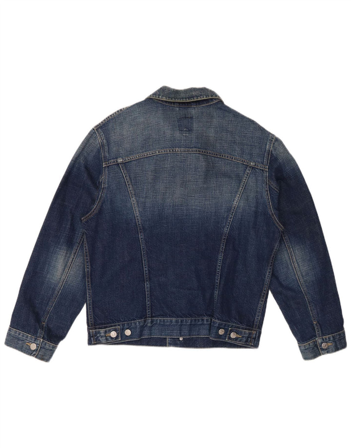 RIFLE Womens Denim Jacket UK 16 Large Blue Cotton