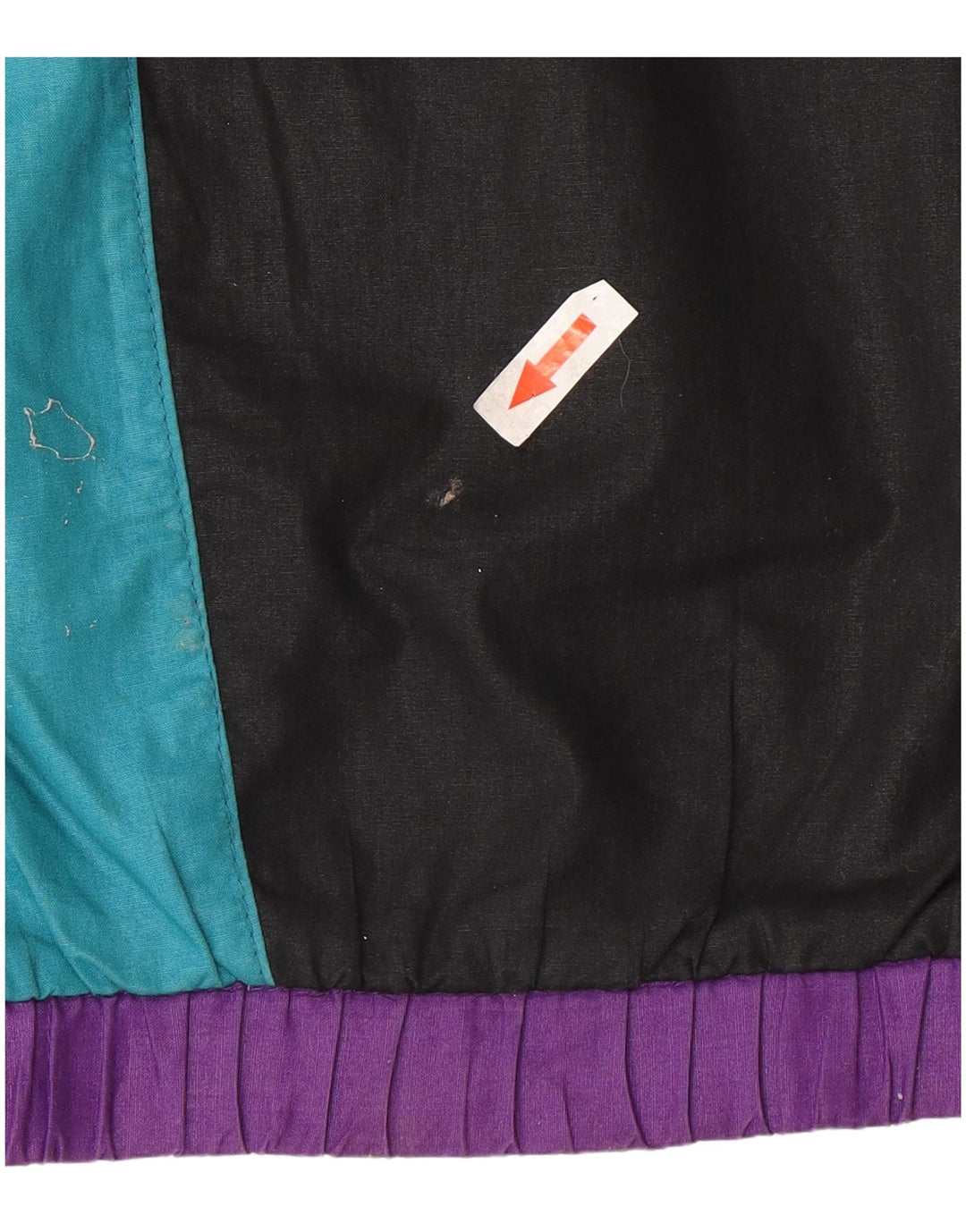 Vintage Womens Graphic Full Tracksuit UK 20 2XL Black Colourblock Polyester