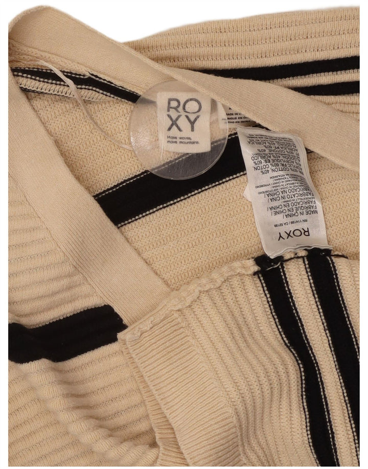 ROXY Womens Oversized Longline Cardigan Sweater UK 10 Small Off White