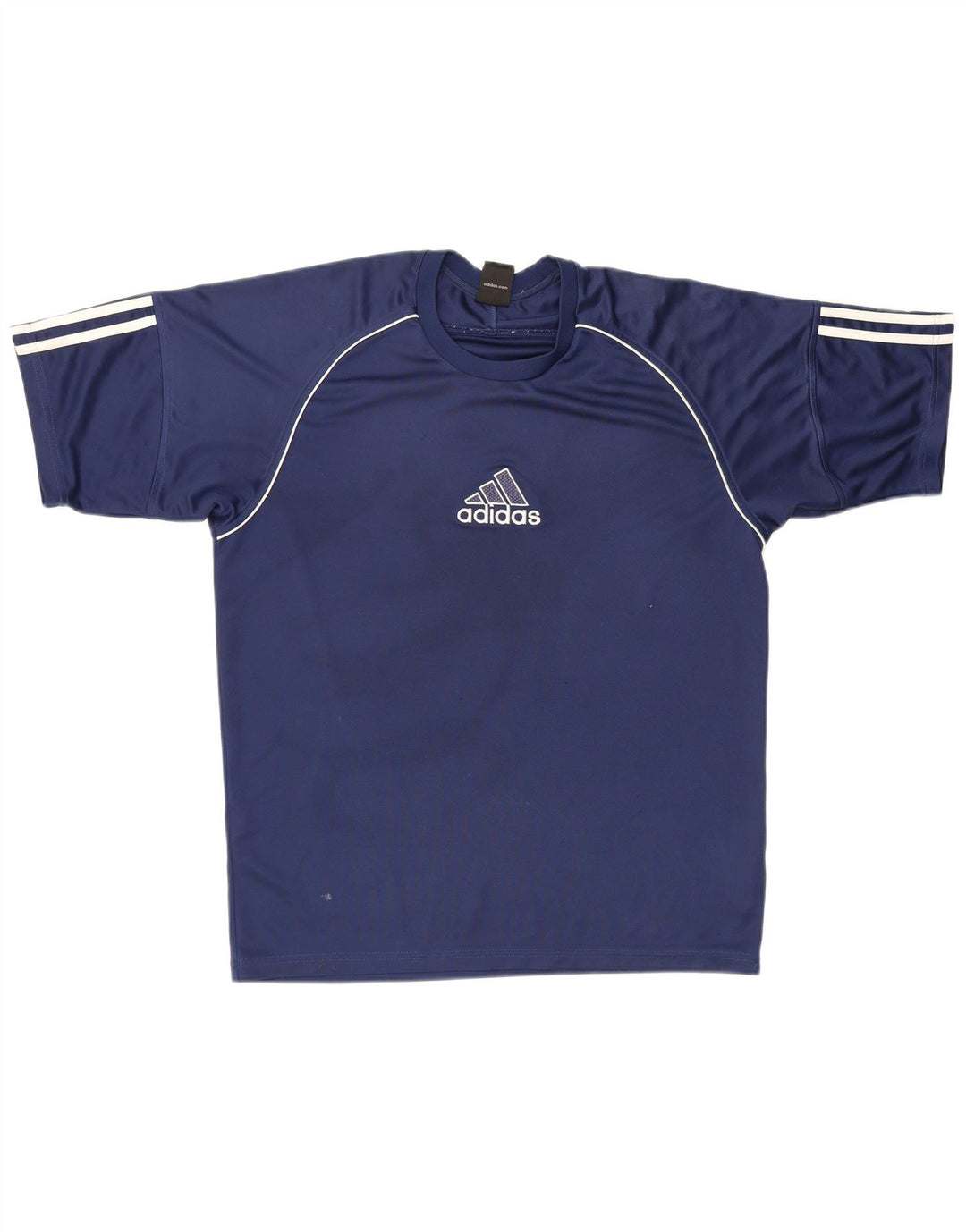 Adidas Mens T-Shirt Top Medium Navy Blue Sports