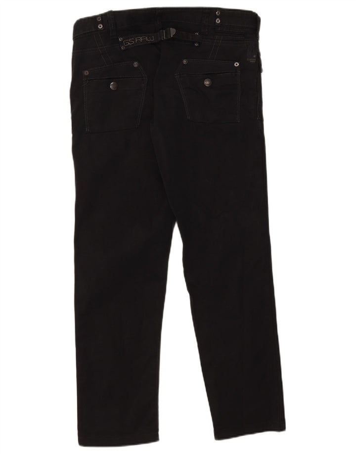 G-Star Mens Straight Jeans W29 L26 Black Cotton