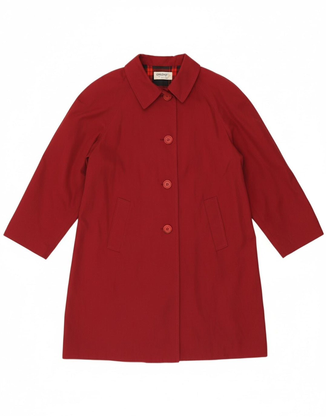 EMOZIONI Womens Overcoat IT 48 XL Red Polyester