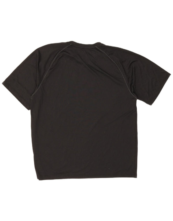 Adidas Mens UNC Pembroke Graphic T-Shirt Top Large Noir Polyester