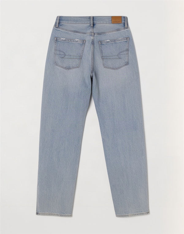 American Eagle Damen Tapered Jeans UK 8 Small W28 L30 Blaue Baumwolle