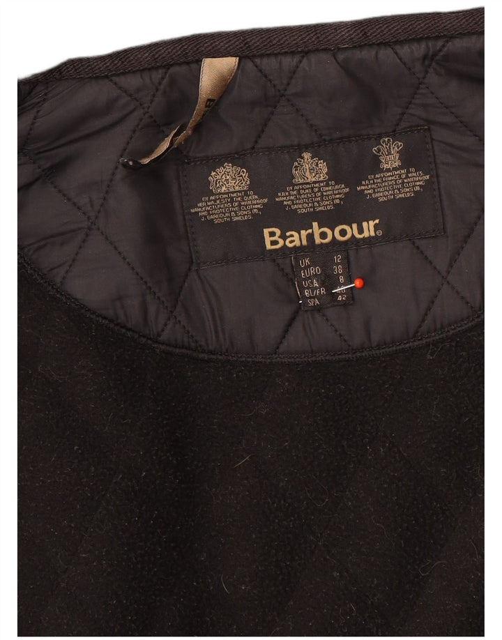 Giacca pratica trapuntata da donna Barbour UK 12 media nera