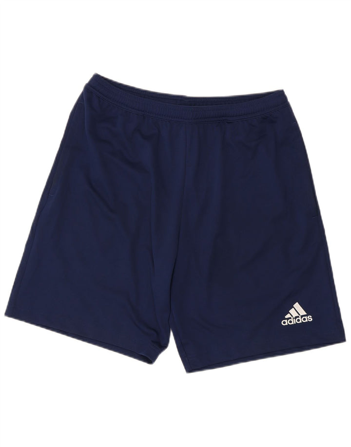 Adidas Mens Aeroready Sport Shorts Medium  Navy Blue Polyester