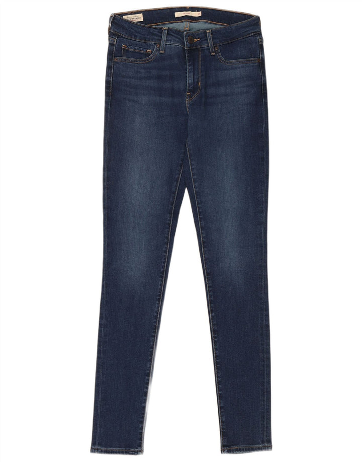 LEVI'S Womens 711 Skinny Jeans W25 L31 Blue Lyocell