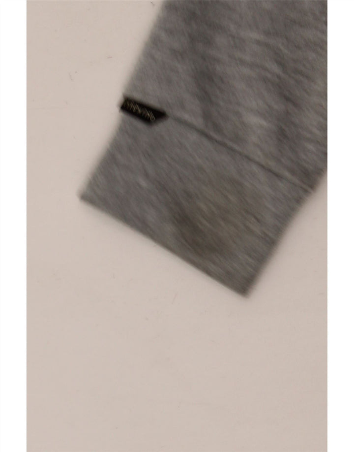 Quiksilver Herren-Kapuzenpullover mit Reißverschluss, klein, graues Farbblock-Polyester