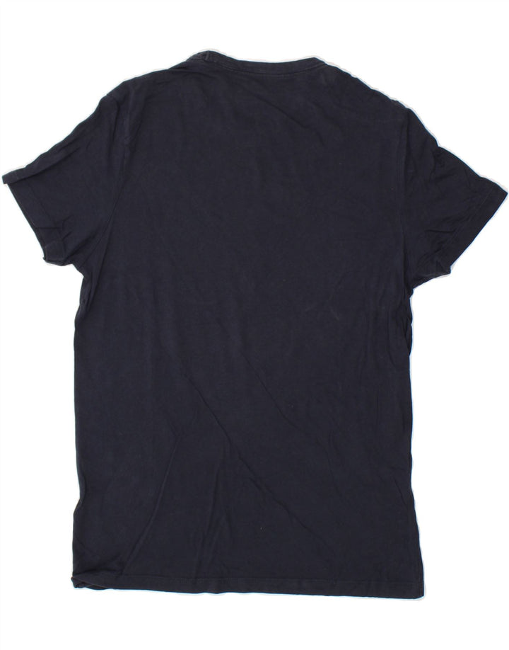 JACK & JONES Mens Graphic T-Shirt Top Medium Navy Blue Cotton Vintage Jack & Jones and Second-Hand Jack & Jones from Messina Hembry 