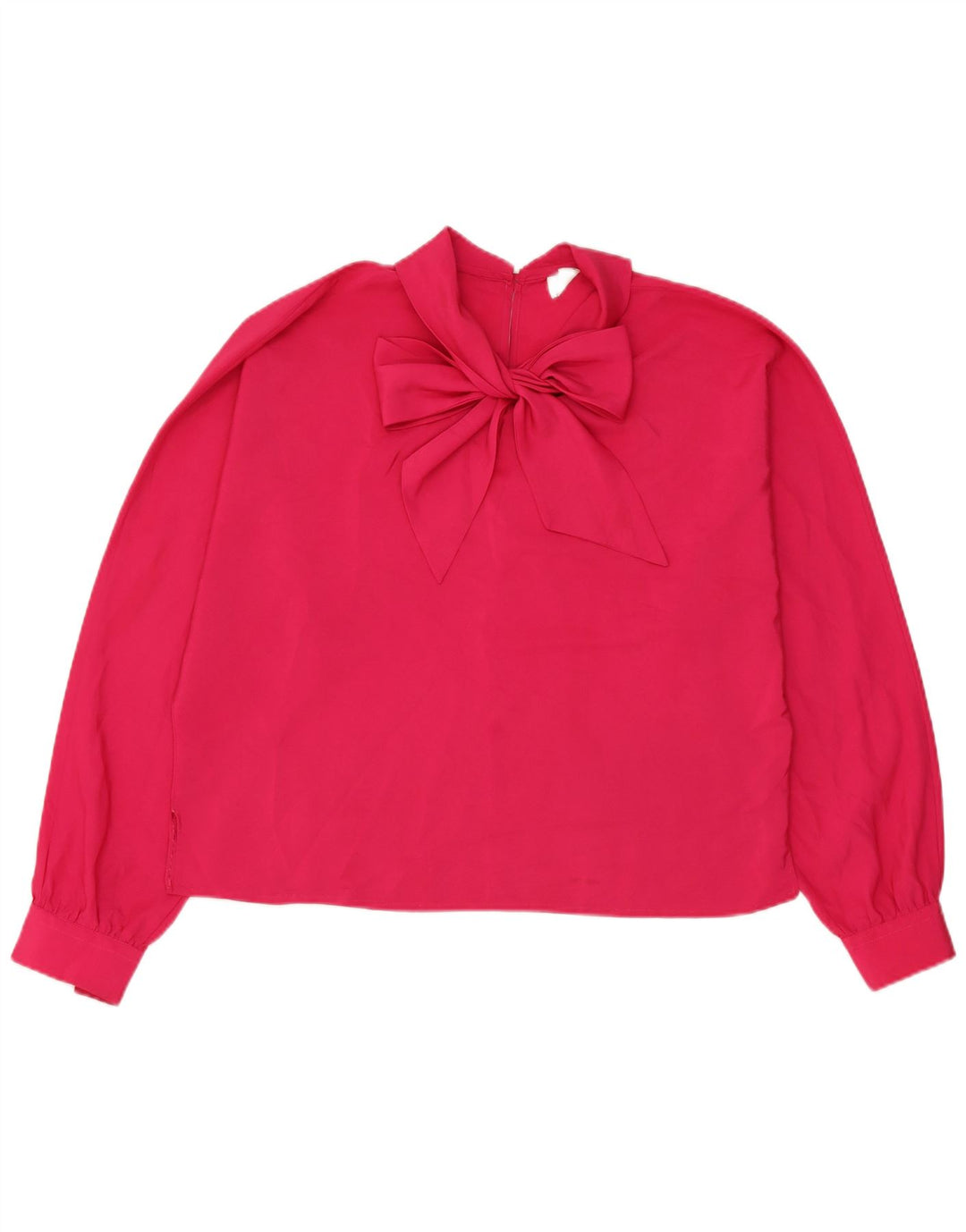 Primavera Firenze Womens Bow Tie Oversized Blouse Top UK 16 Large Pink
