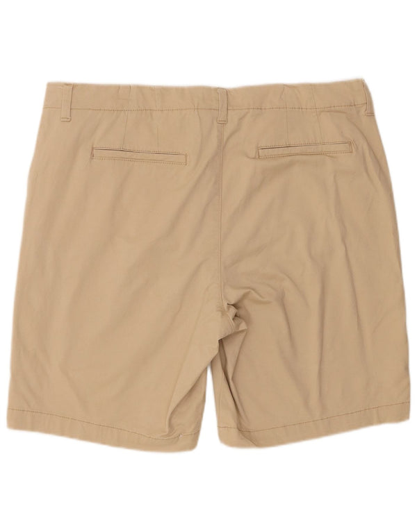 Lee Dame Mid Rise Regular Fit Casual Shorts US 18 2XL W38 Beige Bomuld