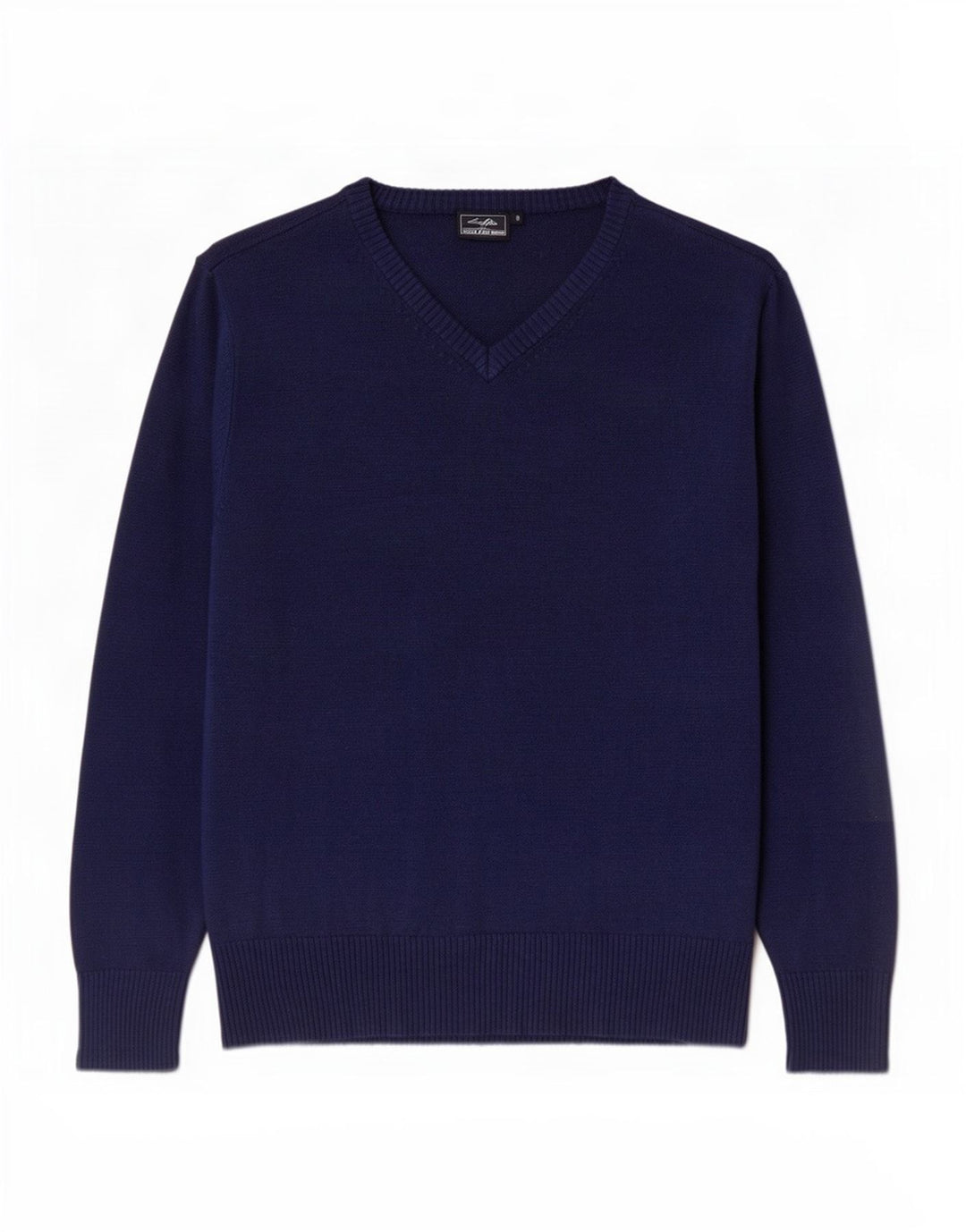 Lotto Mens V-Neck Jumper Sweater Small Navy Blue Acrylic