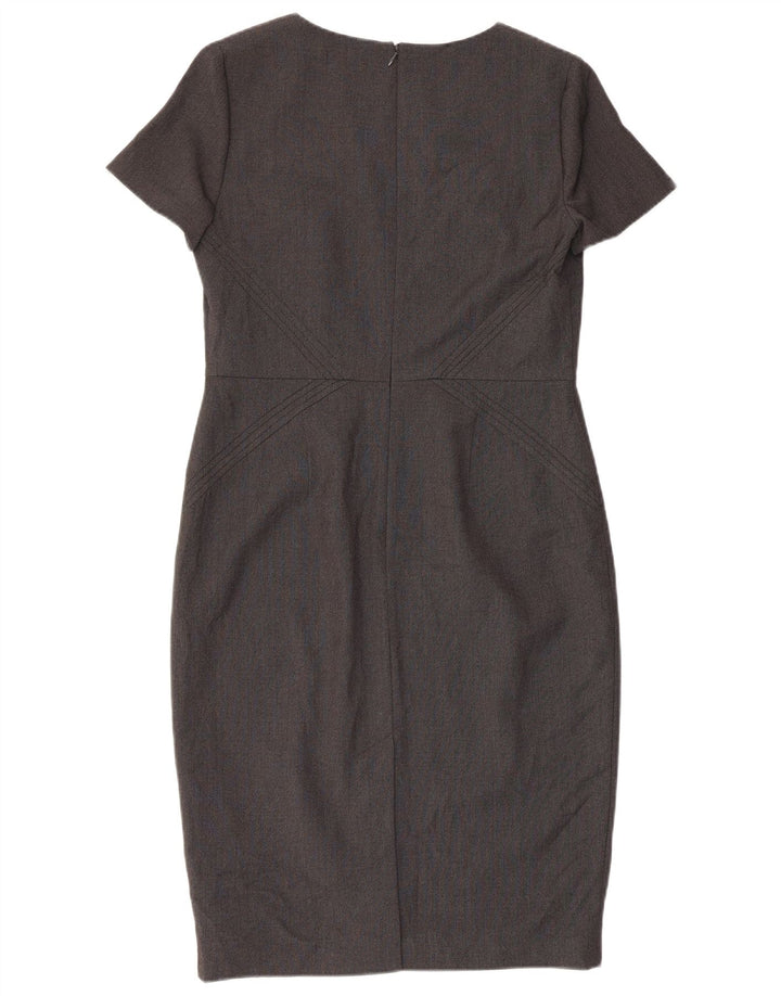 Marks & Spencer Womens Sheath Dress UK 12 Medium Grey Polyester