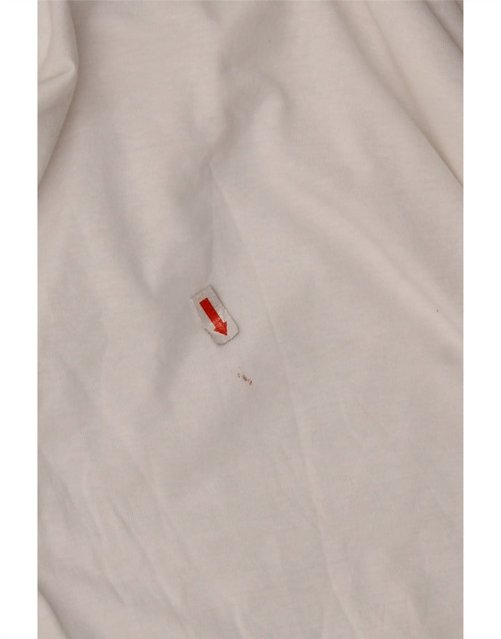 JACK & JONES Mens T-Shirt Top Medium White Cotton