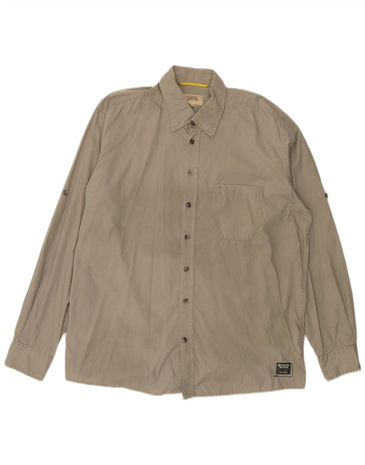Camel Active Mens Shirt Large Grey Cotton