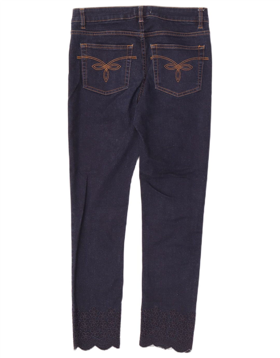 Ted Baker Damen Slim Jeans W28 L26 Marineblau geblümt