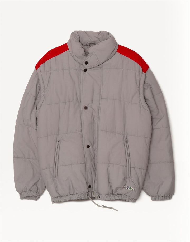 MCROSS Chaqueta Acolchada Hombre IT 48 Poliamida Gris Medio