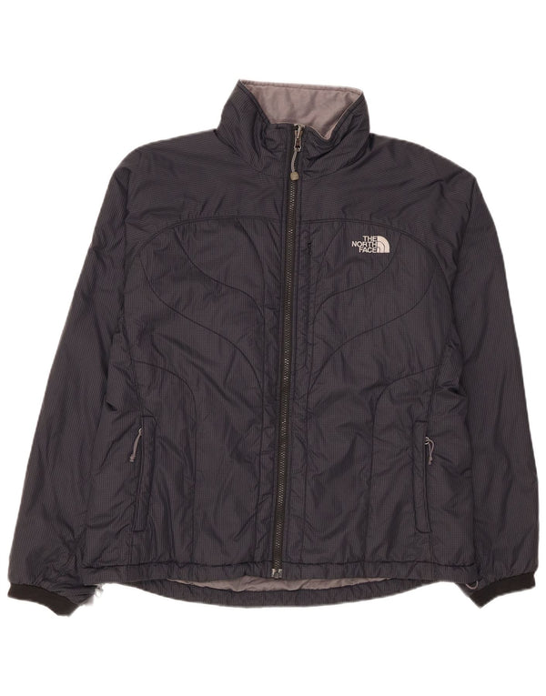 Женская стеганая куртка The North Face UK 16, большая черная клетка, нейлон