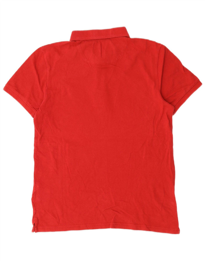 Lyle & Scott Mens Polo Shirt Medium Red Cotton