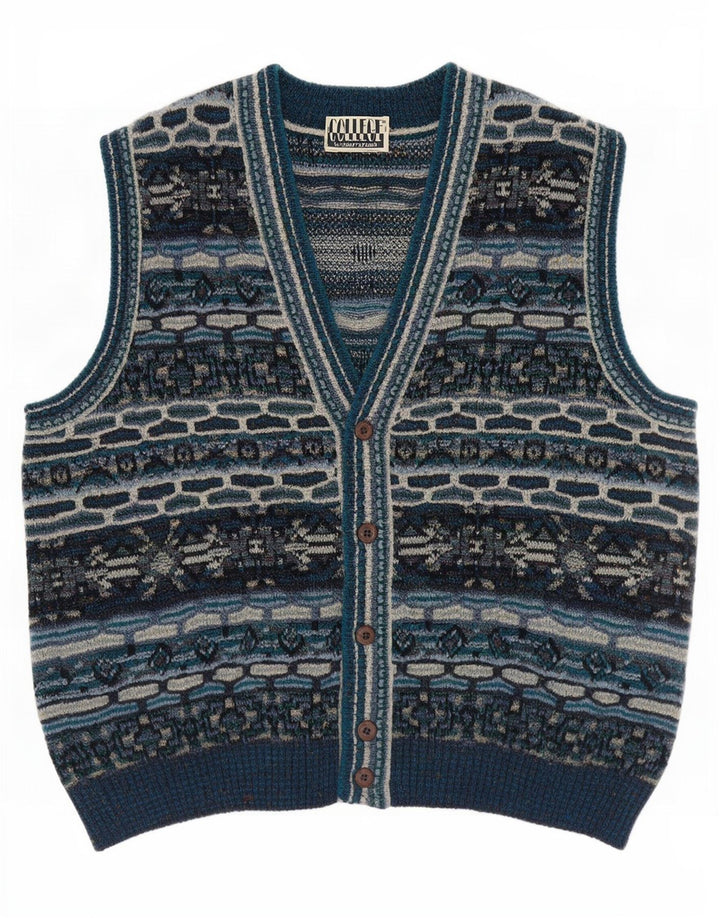 Marcazzani Pulover Cardigan Bărbați IT 50 Mediu Multicolor Fair Isle