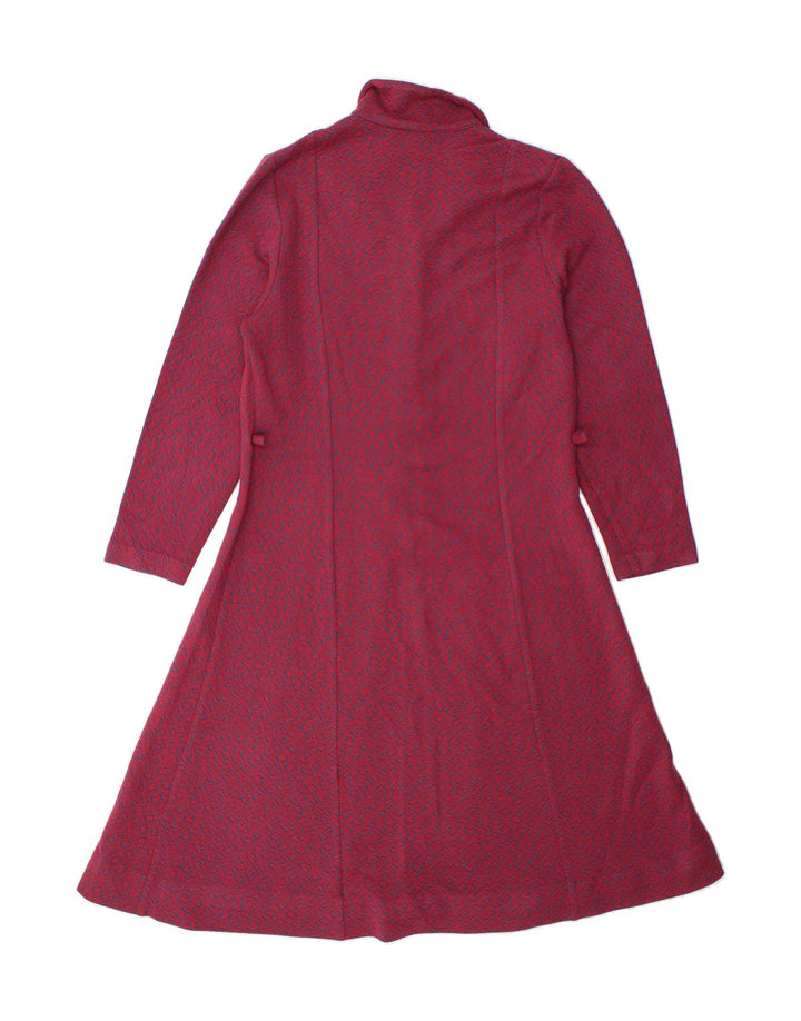 RICHARD STUMP Womens Pullover Shirt Dress UK 16 Large Red Geometric Vintage Richard Stump and Second-Hand Richard Stump from Messina Hembry 