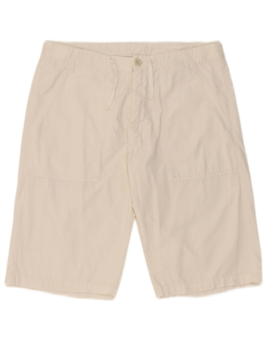 Belfe Mens Chino Shorts W30 Medium White Cotton