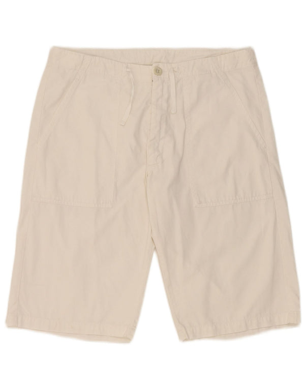 Belfe Mens Chino Shorts W30 Medium White Cotton
