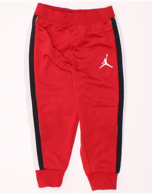 Jordan Pantalon de survêtement de jogging pour bébé garçon 12-18 mois Rouge Colorblock