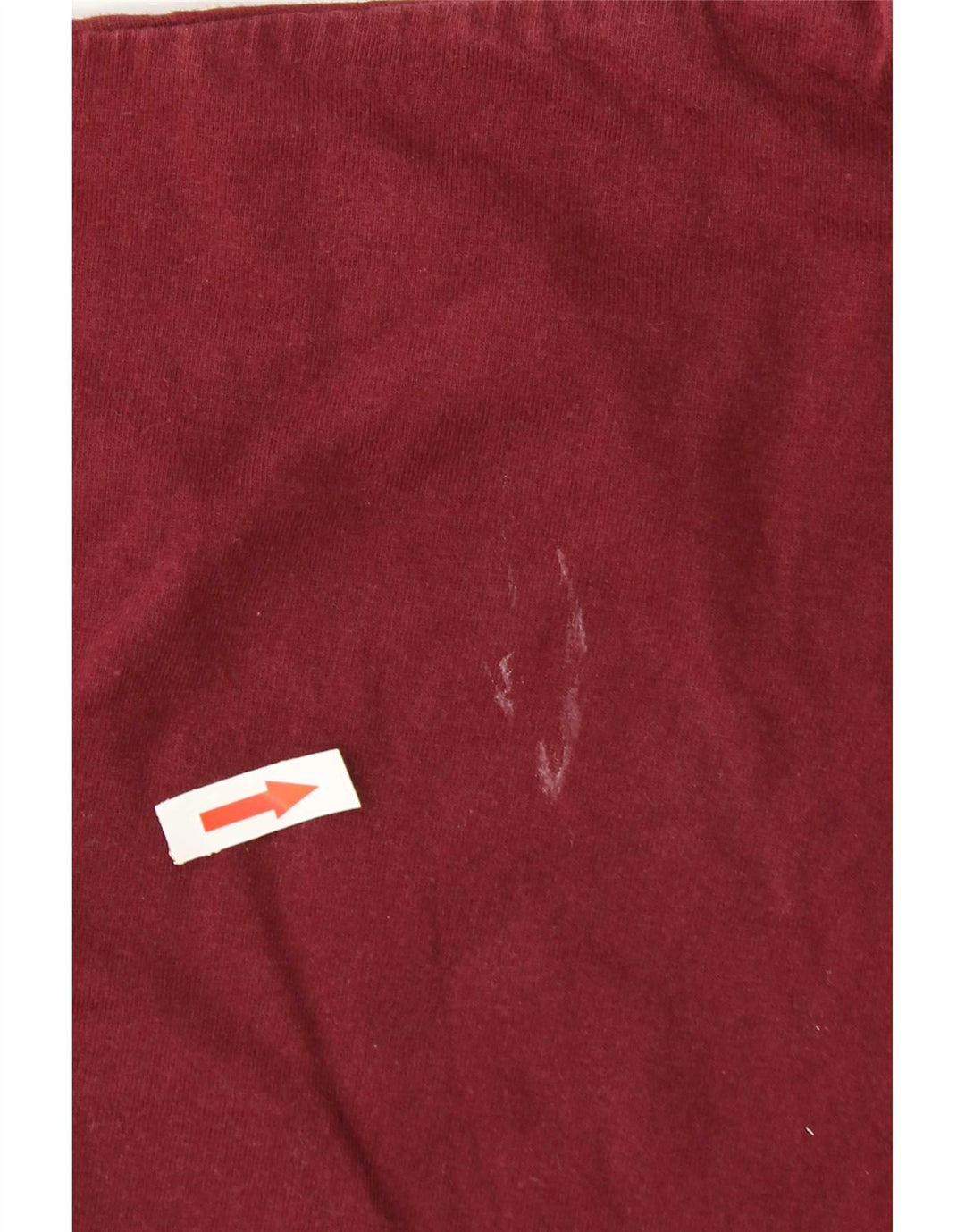 Reebok Mens T-Shirt Top Large Burgundy Cotton