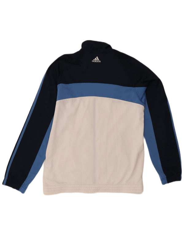 Adidas Veste de survêtement pour homme UK 38/40 Bleu marine moyen Colourblock