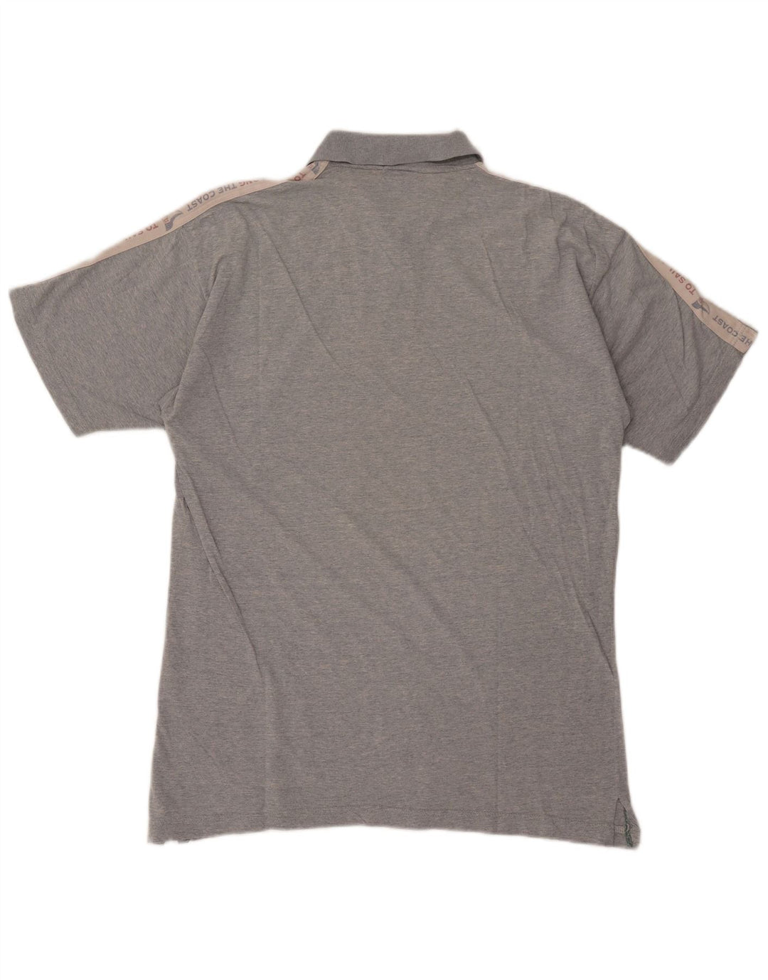 Mc Crae's Mens Graphic Polo Shirt XL Grey Cotton