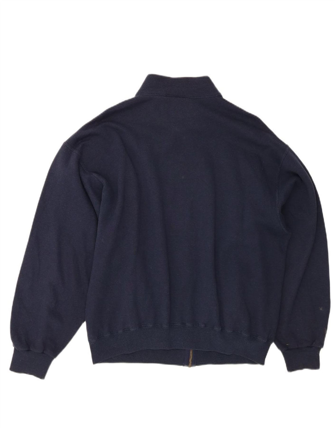 CHAMPION Mens Tracksuit Top Jacket Large Navy Blue Cotton