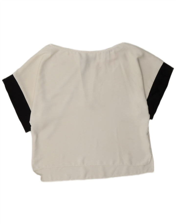 Camicetta oversize da donna Zara UK 6 XS Colorblock bianco