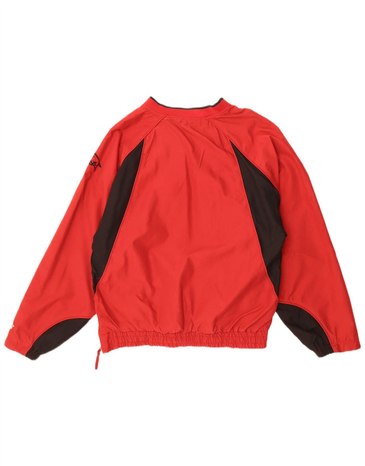 Starter Mens Graphic Pullover Tracksuit Top Jacket Medium Red Colourblock