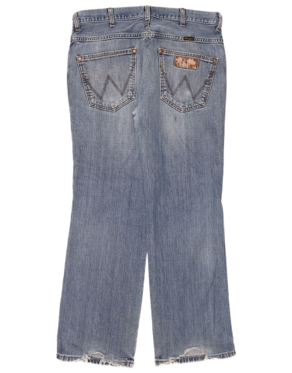 Wrangler Mens Alaska Straight Farmer W34 L30 kék pamut