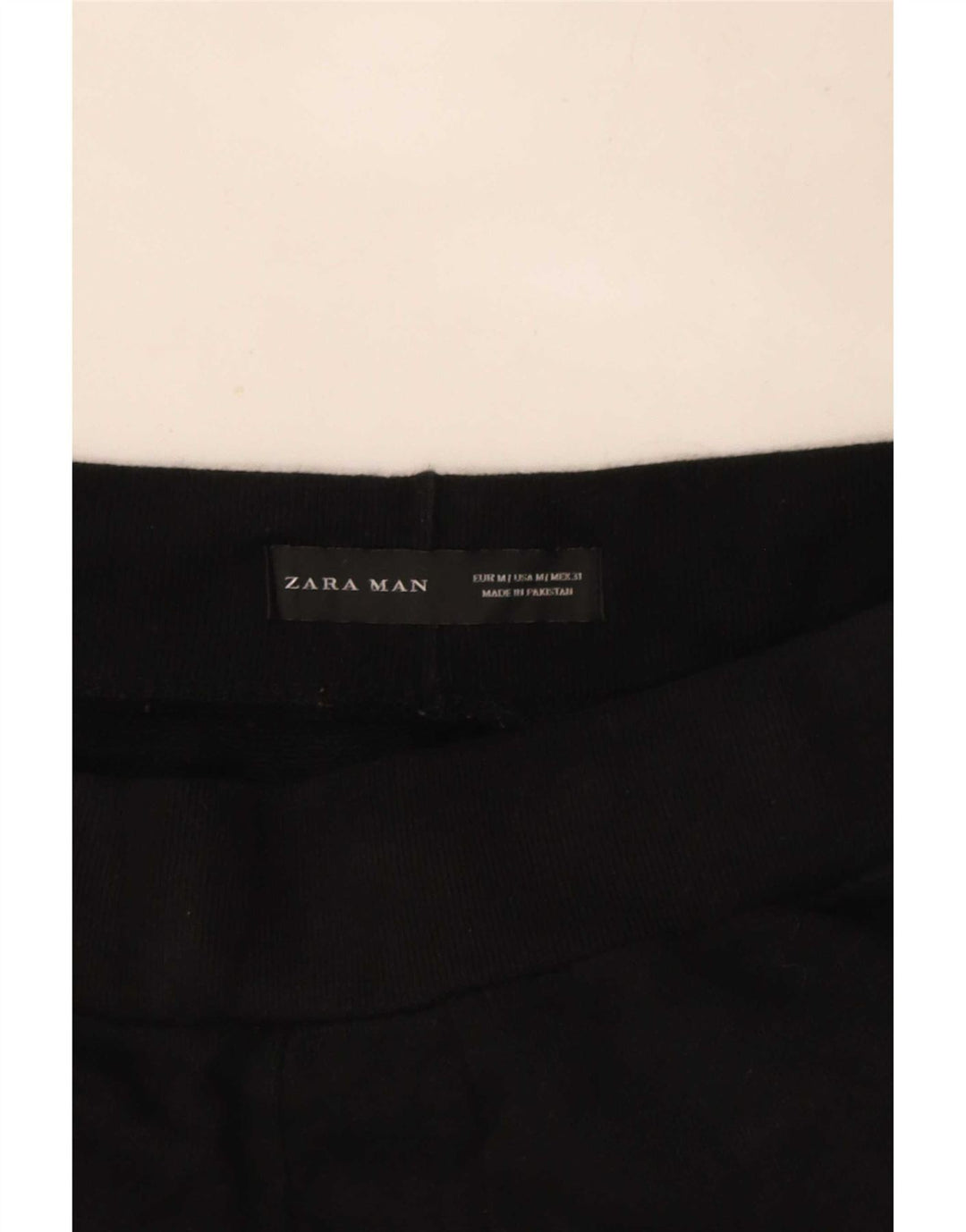 Zara Hombre Pantalón Chándal Joggers Medium Negro Poliéster