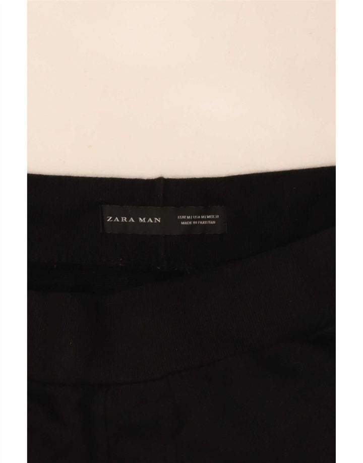 Zara Hombre Pantalón Chándal Joggers Medium Negro Poliéster