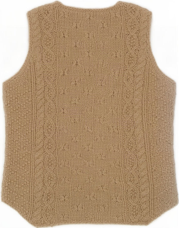 Zara Womens Vest Tank Top UK 12 Medium Bej Acrilic