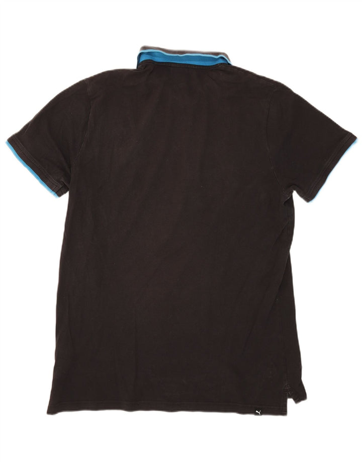 Puma Mens Polo Shirt XL Black Cotton