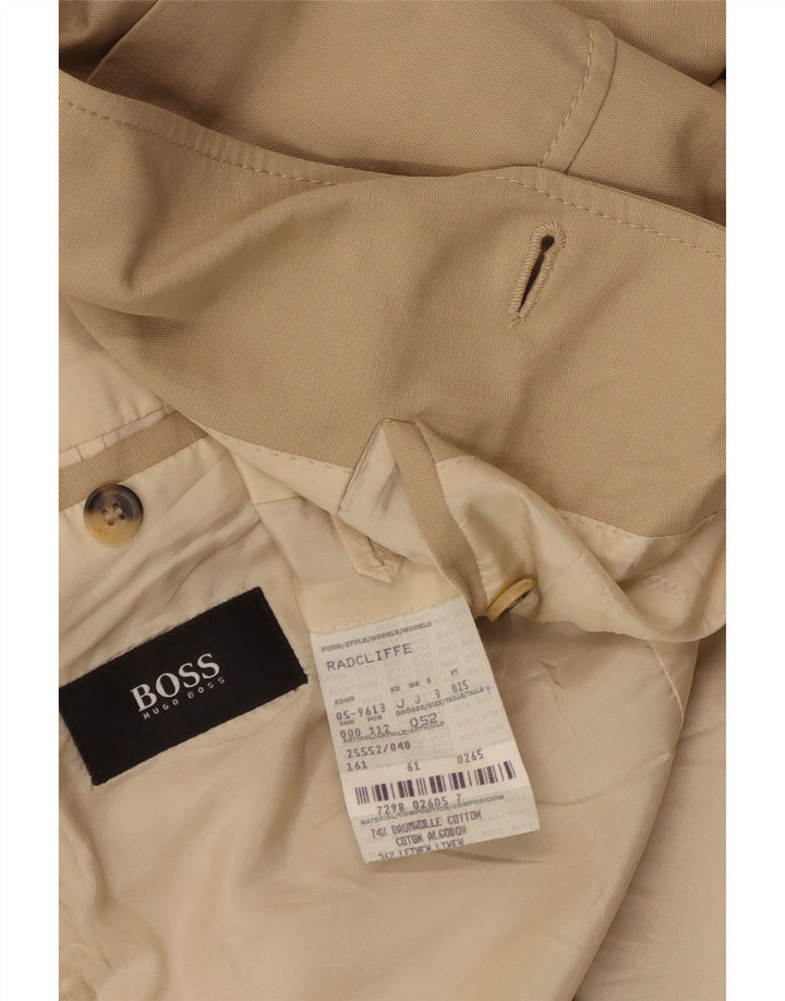 Giacca blazer da uomo a 3 bottoni HUGO BOSS EU 52 XL cotone beige