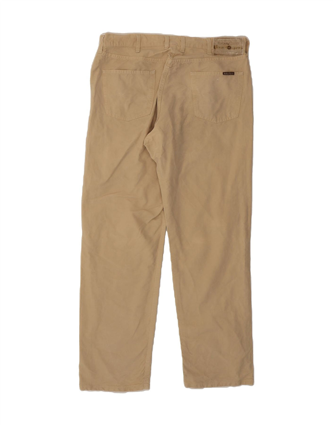 MARLBORO CLASSICS Mens Straight Casual Trousers W40 L32 Beige Cotton Vintage Marlboro Classics and Second-Hand Marlboro Classics from Messina Hembry 