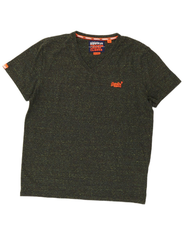 Ανδρικό μπλουζάκι Superdry Top 2XL Χακί από βαμβάκι
