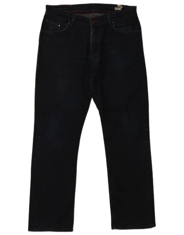 Tommy Hilfiger Womens Mercer Straight Jeans W34 L32 Navy Blue Cotton