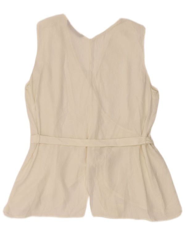 Zara ženski gornji dio bluze bez rukava UK 18 XL bijeli