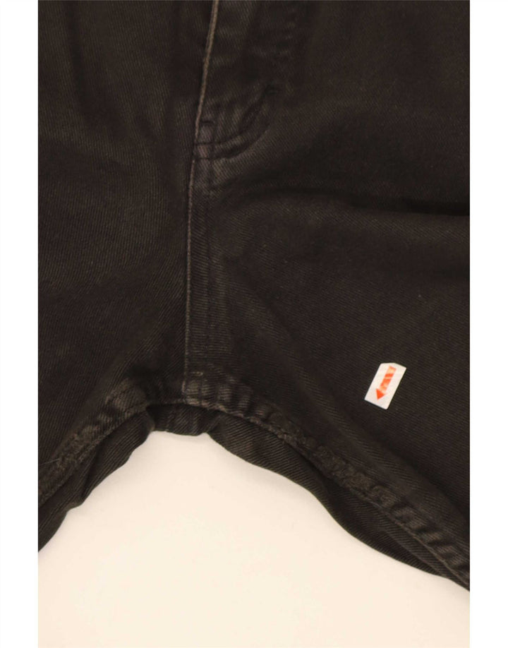 Marks & Spencer Womens Crop Straight Jeans UK 12 Medium W28 L25 Black