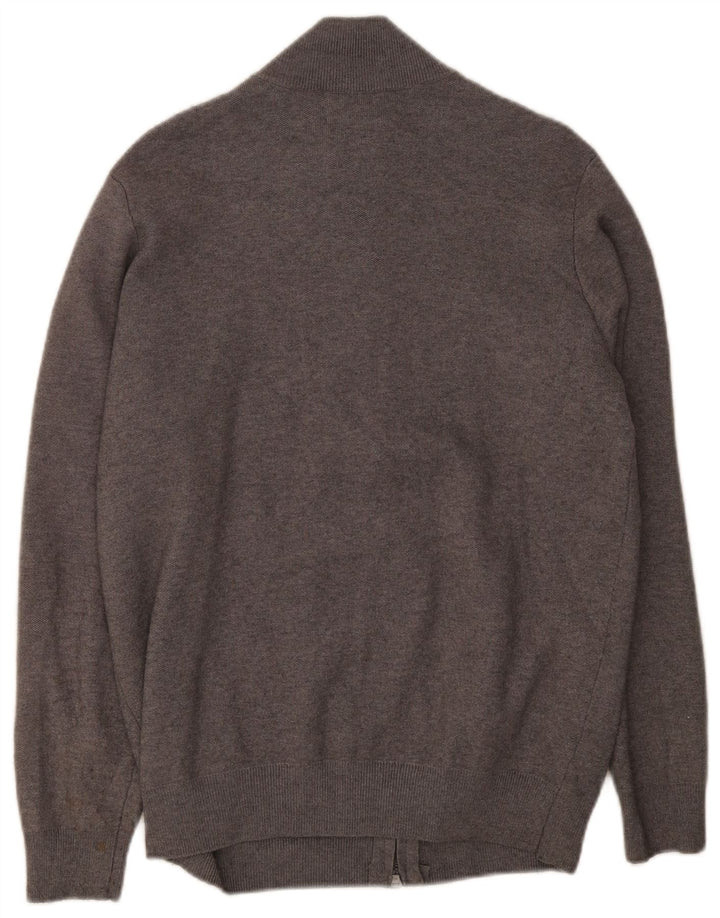 Massimo Dutti Mens Cardigan Sweater Large Grey