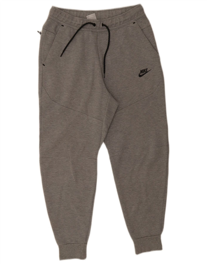 Nike Mens Tracksuit Trousers Joggers Small Grey Cotton