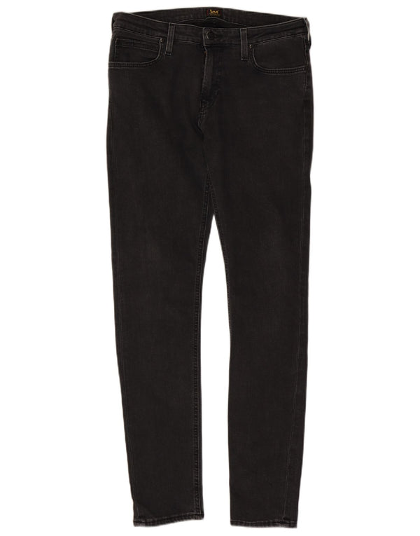 Lee Womens Malone Skinny Jeans W33 L32 Μαύρο βαμβακερό